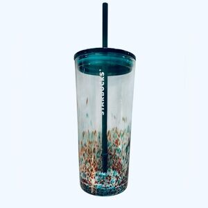 Starbucks Collectible Teal and Speckled Tumbler